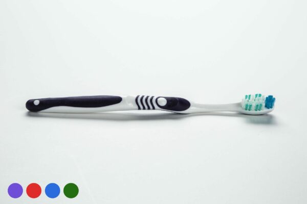 32-Tuft Adult Compact Access Toothbrush with Tongue Scraper | Imprinting Available