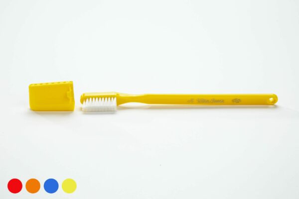 PHB Rx Ultra Suave Yellow Toothbrush with Cap | Imprinting Available